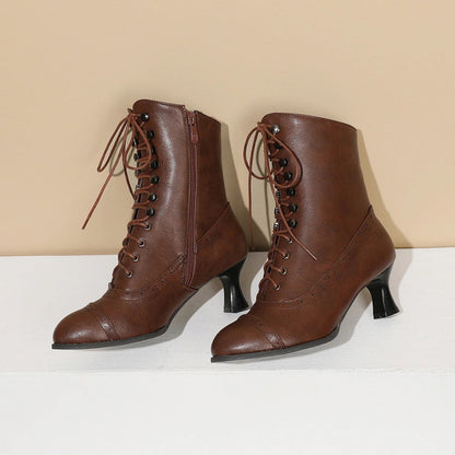 Victorian Lace-Up Boots