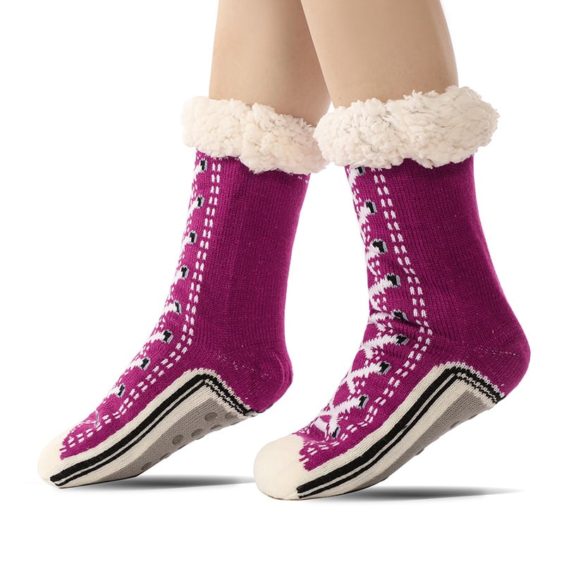 🔥Buy One Get One Free - Ultra-thick Cashmere Slipper Home Socks