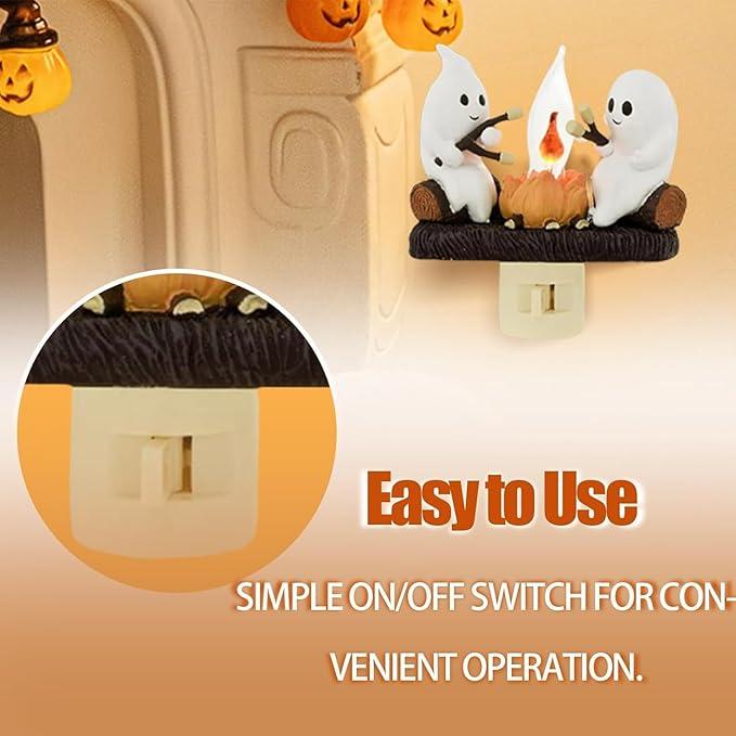 2025 New Ghost Campfire Flickering Nightlight