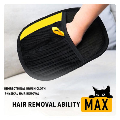 Pet hair remover Electrostatic gloves Two-way brush sticky hair remover