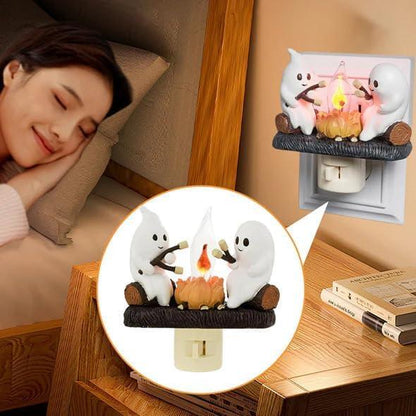 2025 New Ghost Campfire Flickering Nightlight