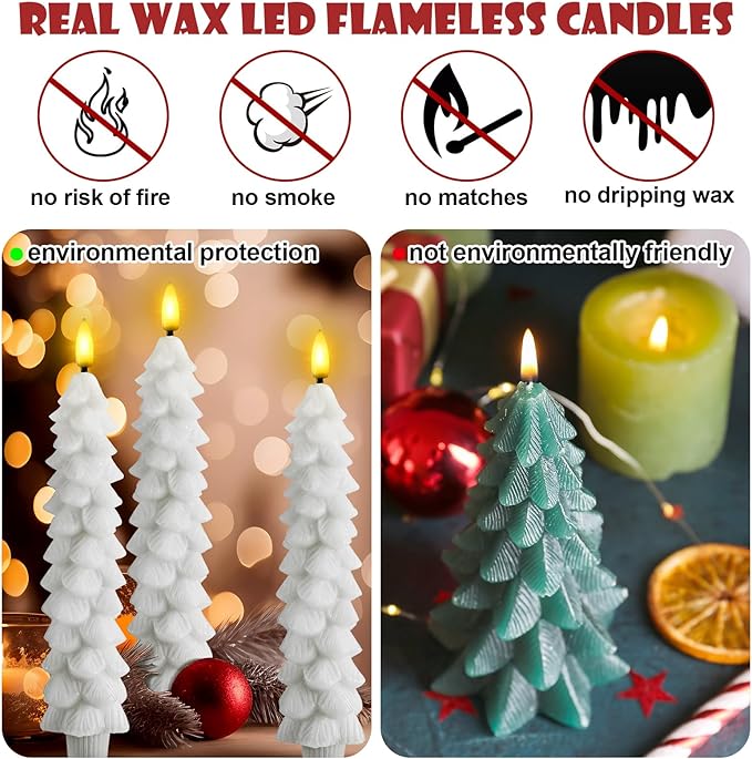 🔥Save 50% OFF - Funtery Flameless Taper Candles 🕯
