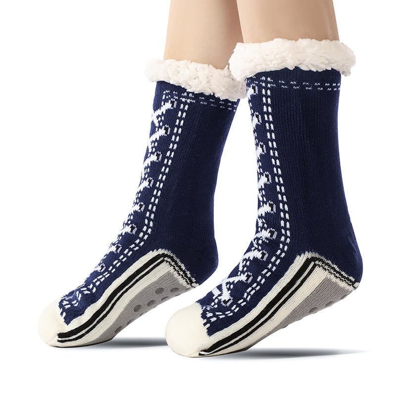 🔥Buy One Get One Free - Ultra-thick Cashmere Slipper Home Socks