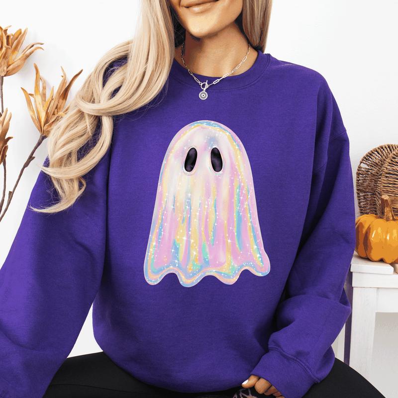 Halloween Sweatshirt - Shimmering Ghost