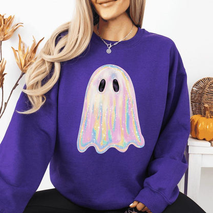 Halloween Sweatshirt - Shimmering Ghost