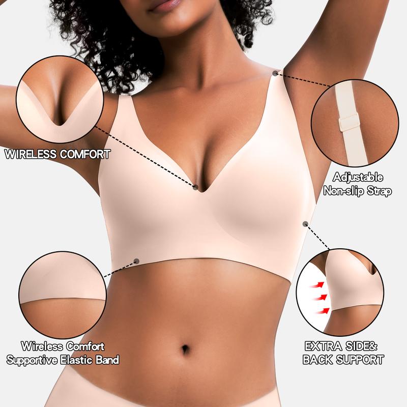 🔥Buy One Get One Free - Women‘s Comfortable Wireless Bras Push Up Seamless Bralettes