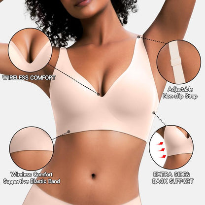 🔥Buy One Get One Free - Women‘s Comfortable Wireless Bras Push Up Seamless Bralettes