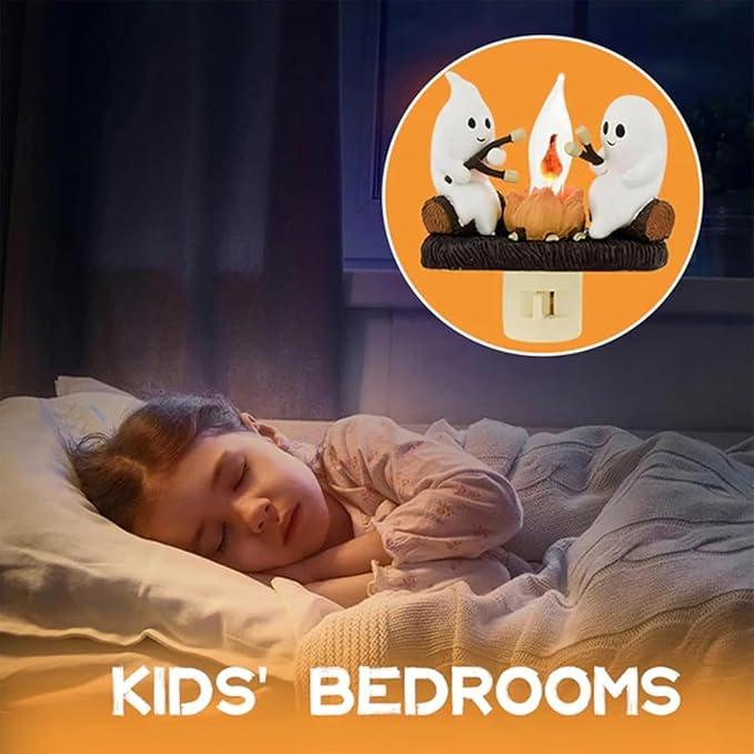 2025 New Ghost Campfire Flickering Nightlight