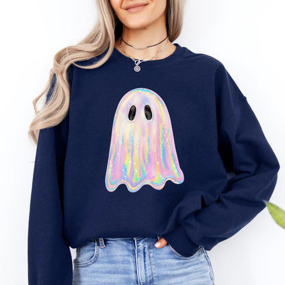 Halloween Sweatshirt - Shimmering Ghost