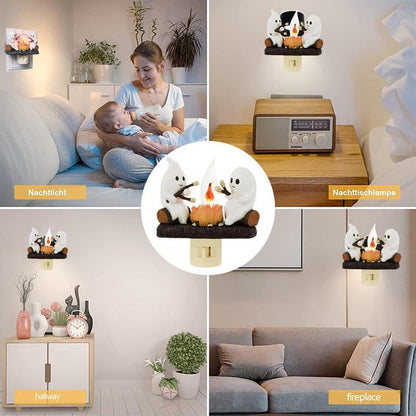 2025 New Ghost Campfire Flickering Nightlight