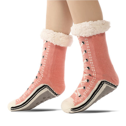 🔥Buy One Get One Free - Ultra-thick Cashmere Slipper Home Socks