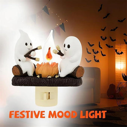 2025 New Ghost Campfire Flickering Nightlight