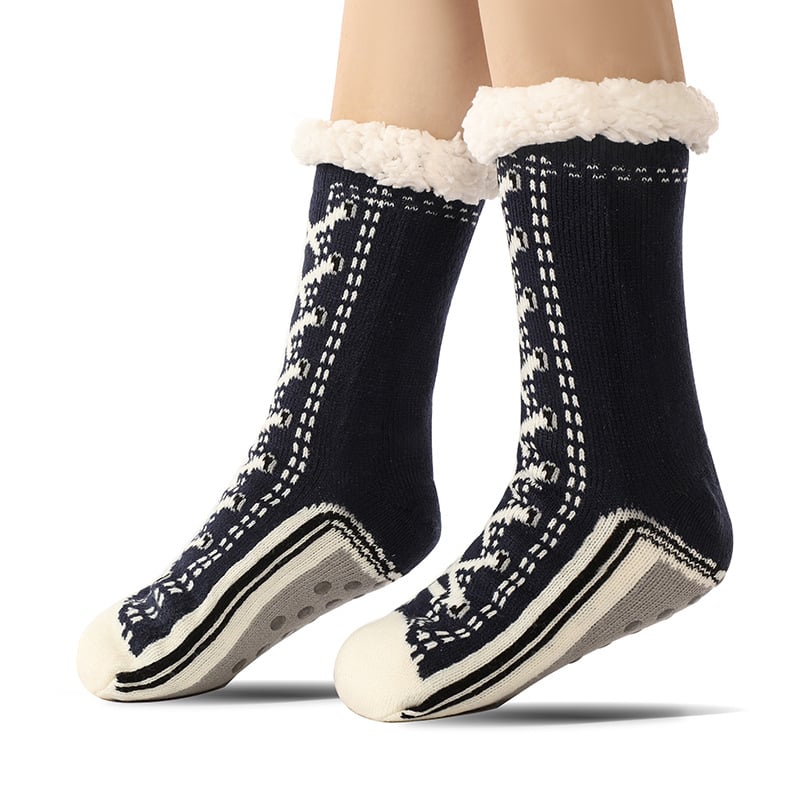 🔥Buy One Get One Free - Ultra-thick Cashmere Slipper Home Socks