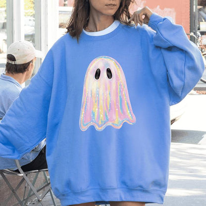 Halloween Sweatshirt - Shimmering Ghost