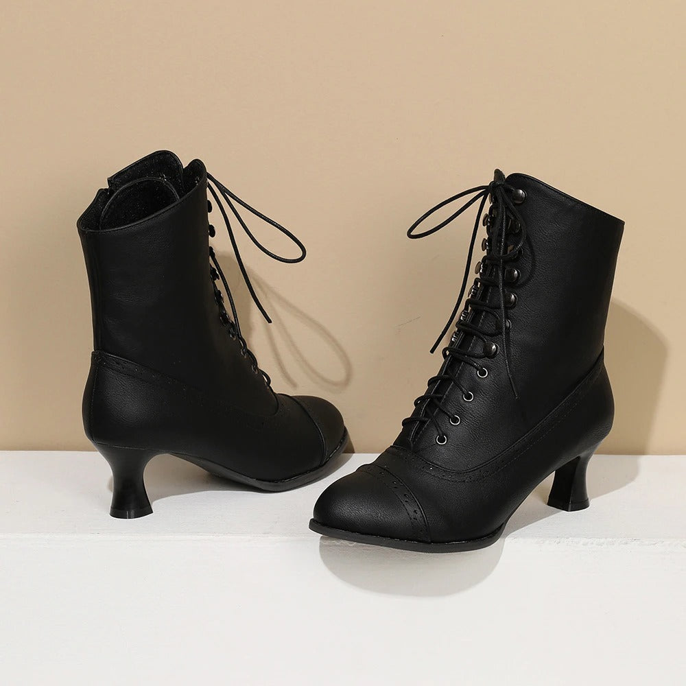 Victorian Lace-Up Boots