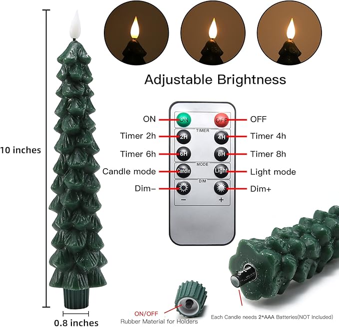 🔥Save 50% OFF - Funtery Flameless Taper Candles 🕯