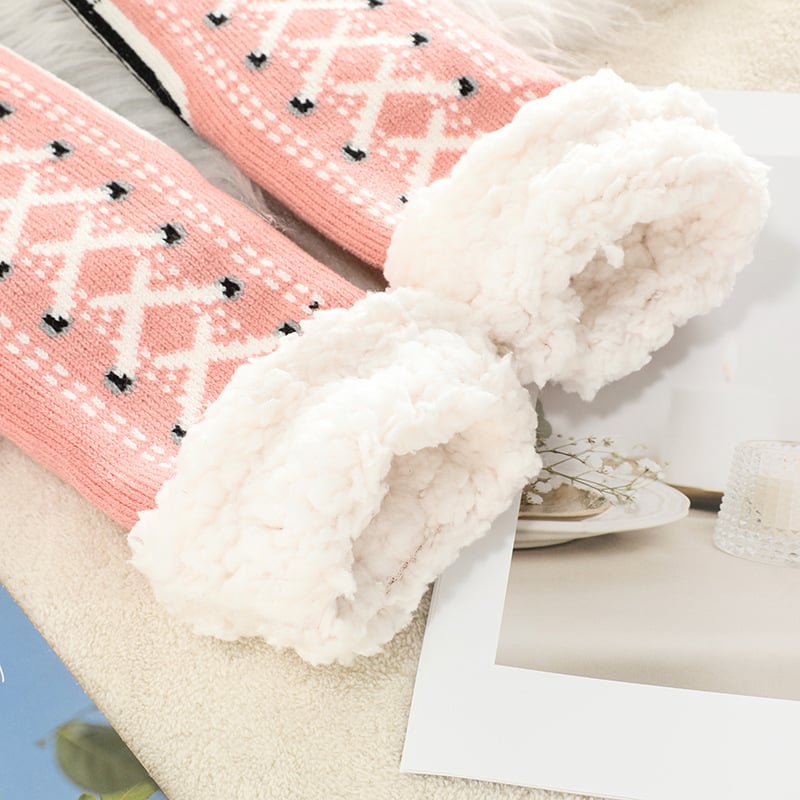 🔥Buy One Get One Free - Ultra-thick Cashmere Slipper Home Socks