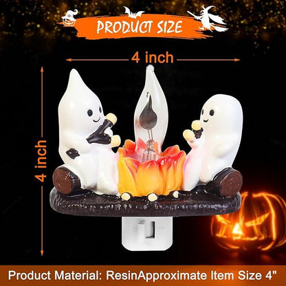 2025 New Ghost Campfire Flickering Nightlight